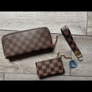 Louis Vuitton Wallet, ID Keychain Wallet,Wristlet